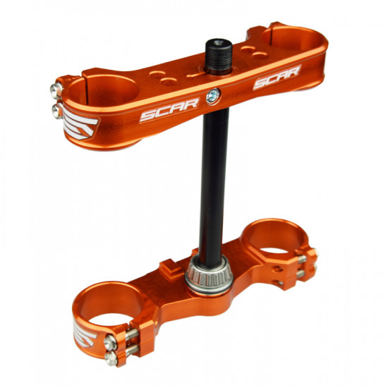 Té de fourche SCAR offset 16mm orange KTM Husqvarna