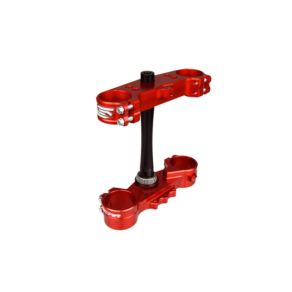 Té de fourche SCAR offset 22mm rouge Honda