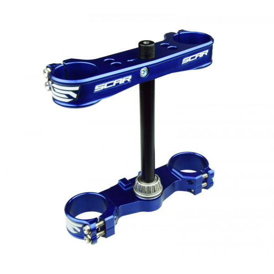 Té de fourche SCAR offset 16mm bleu KTM Husqvarna