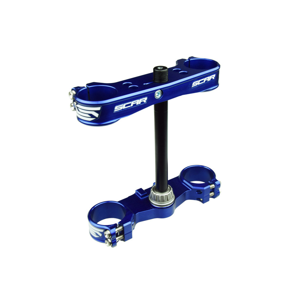 Té de fourche SCAR offset 16mm bleu KTM Husqvarna