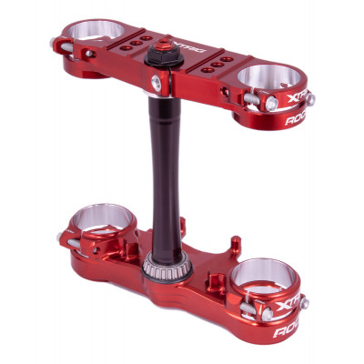 Té de fourche XTRIG Rocs Pro Offset 20-22 mm - rouge Honda CRF250R/450R