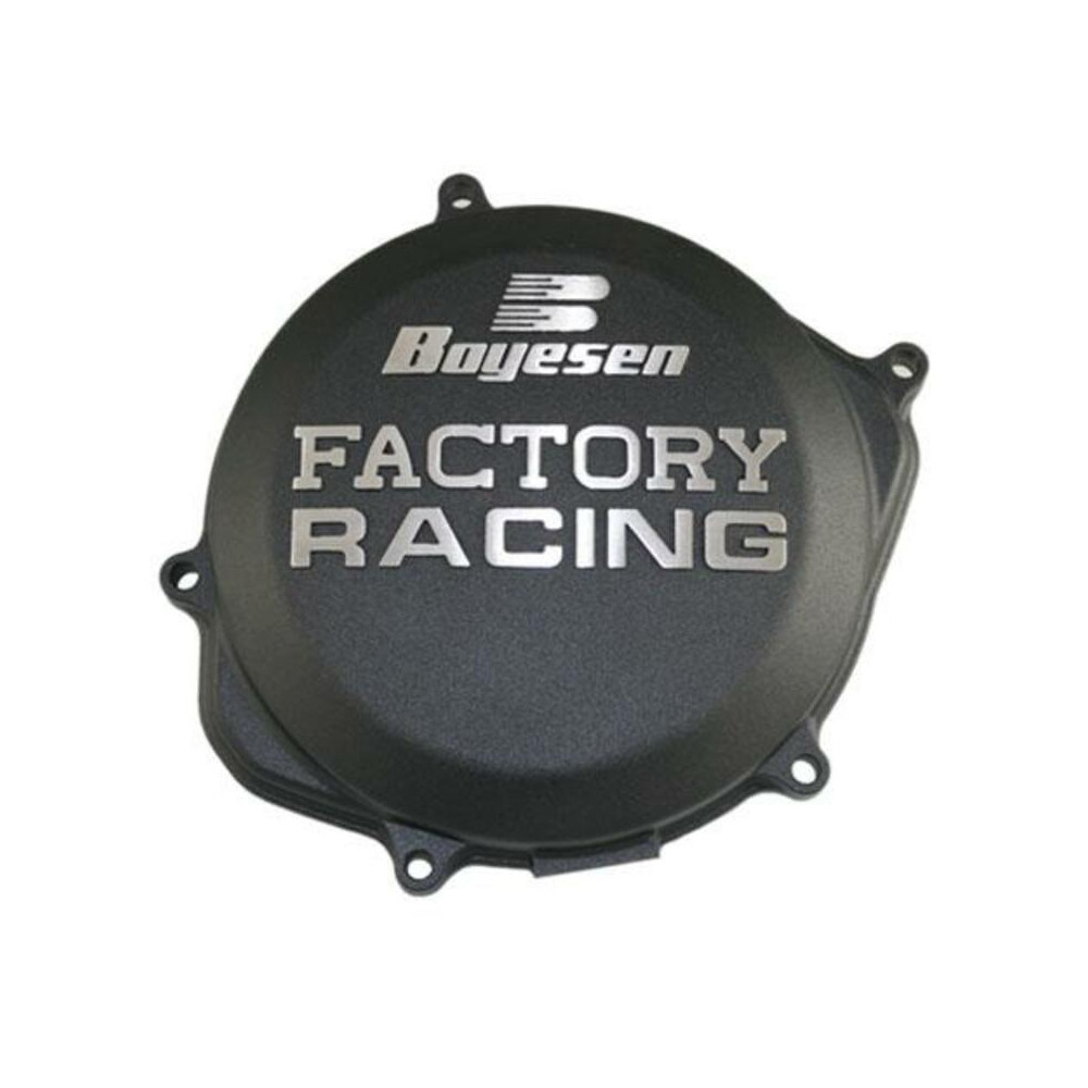 Couvercle de carter d'embrayage BOYESEN Factory Racing noir Honda CR250R/500R