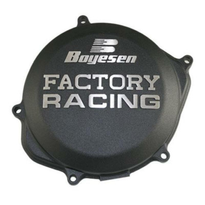 Couvercle de carter d'embrayage BOYESEN Factory Racing noir Honda CR250R/500R