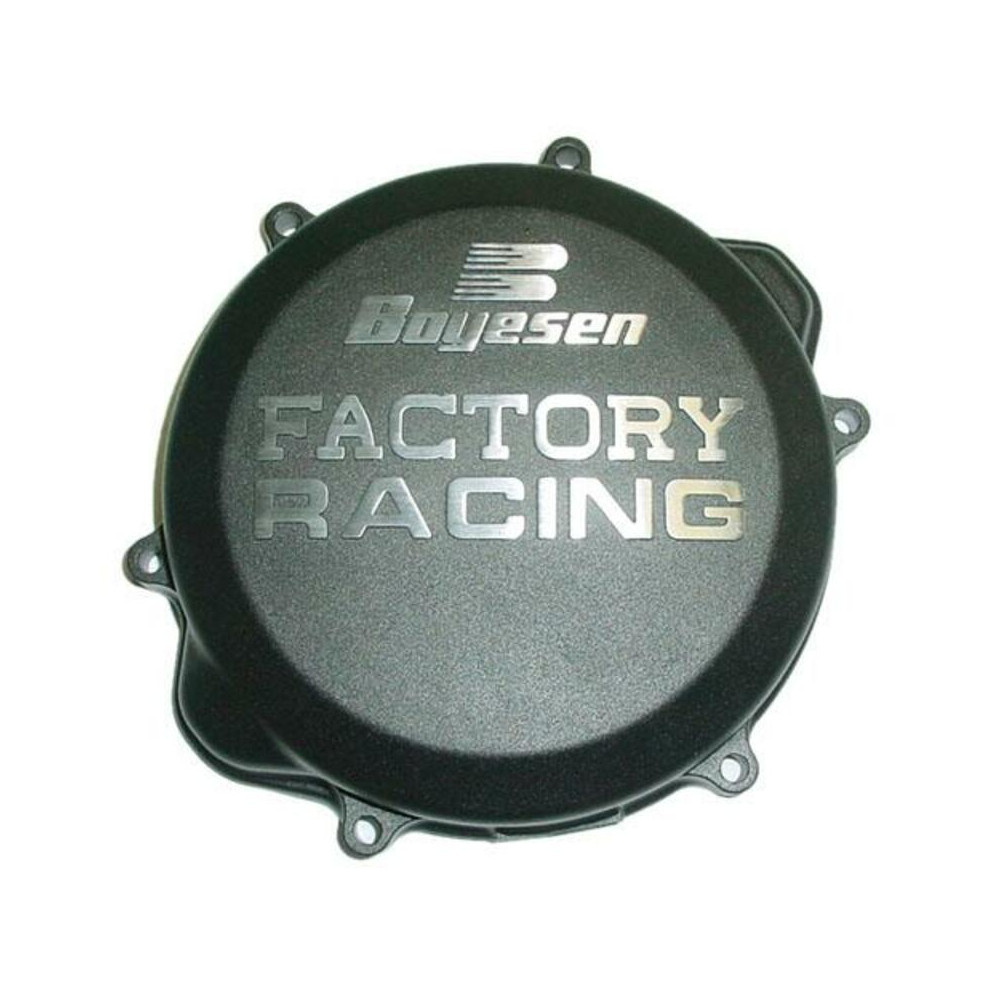 Couvercle de carter d'embrayage BOYESEN Factory Racing noir Honda CRF450X