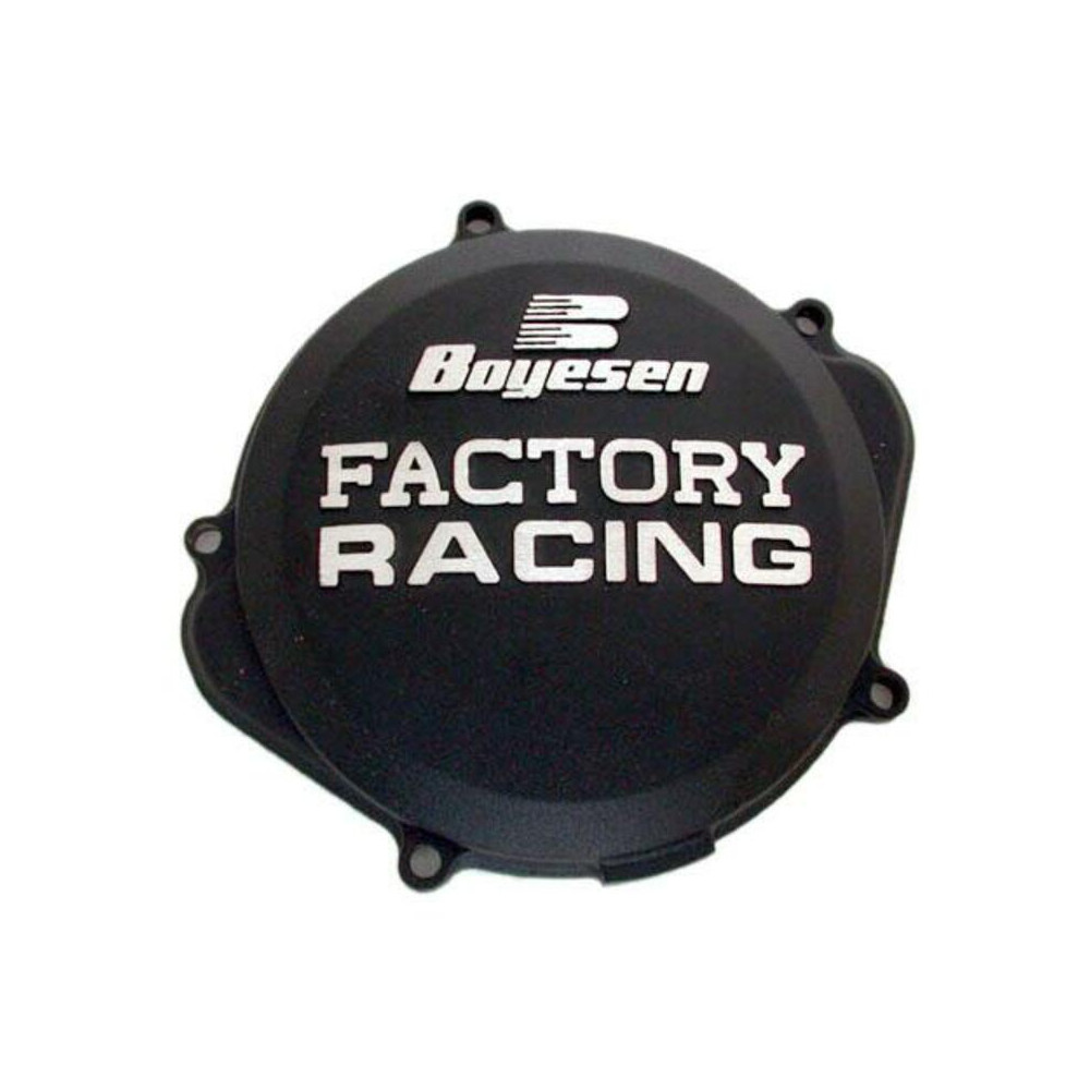 Couvercle de carter d'embrayage BOYESEN Factory Racing noir Kawasaki KX250F