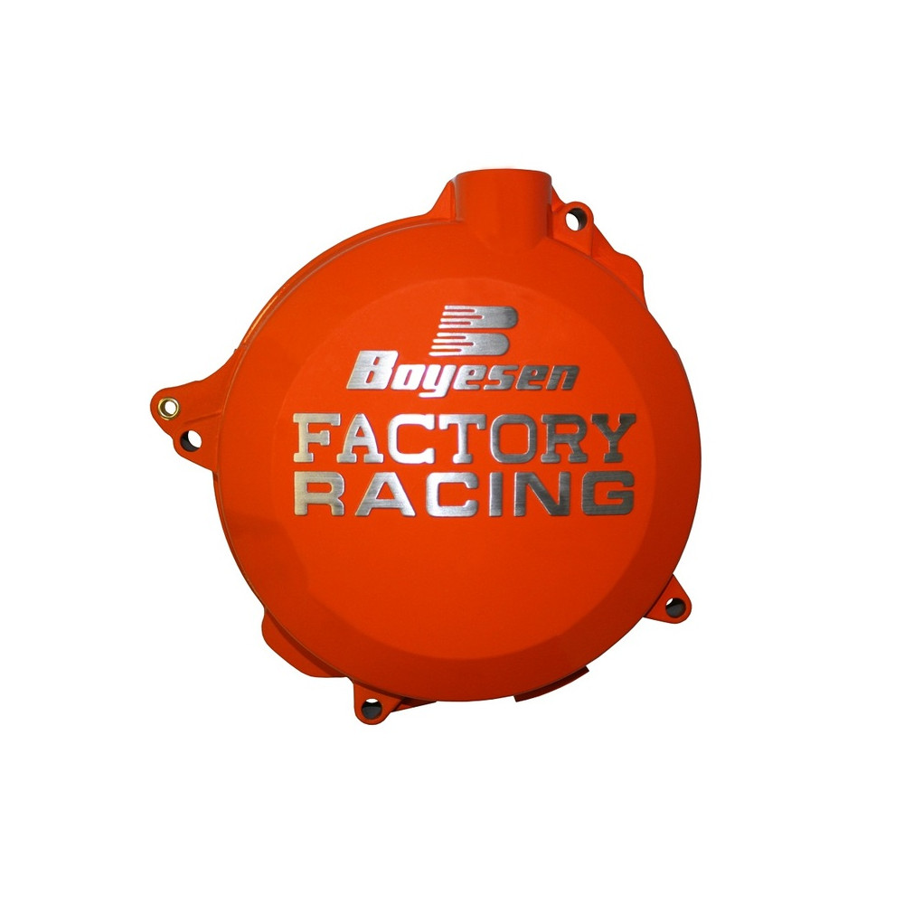 Couvercle de carter d'embrayage BOYESEN Factory Racing orange KTM EXC125/200