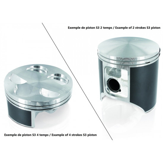 Piston S3 coulé Ø53,96mm compression standard Jotagas JT125