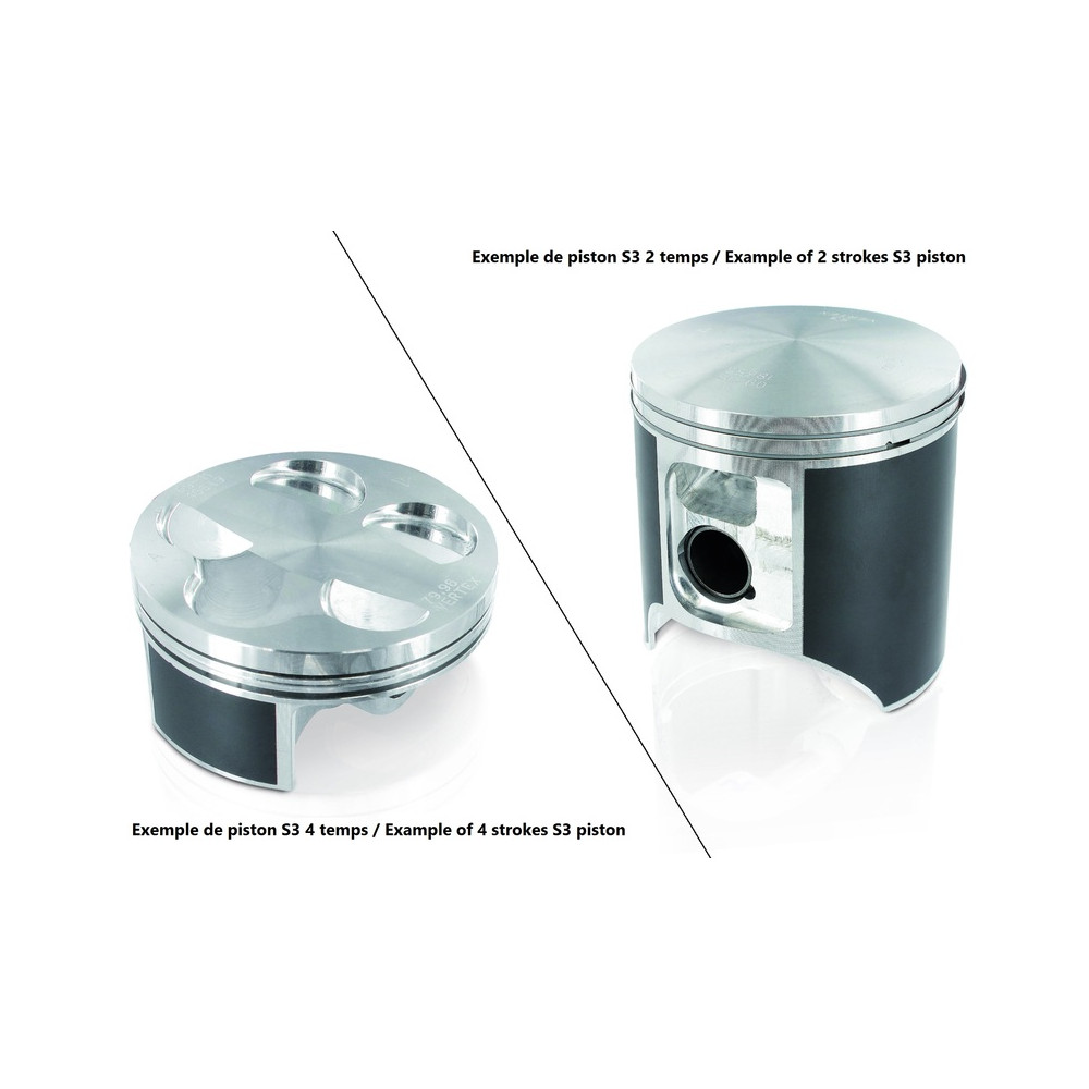 Piston S3 coulé Ø53,96mm compression standard Jotagas JT125