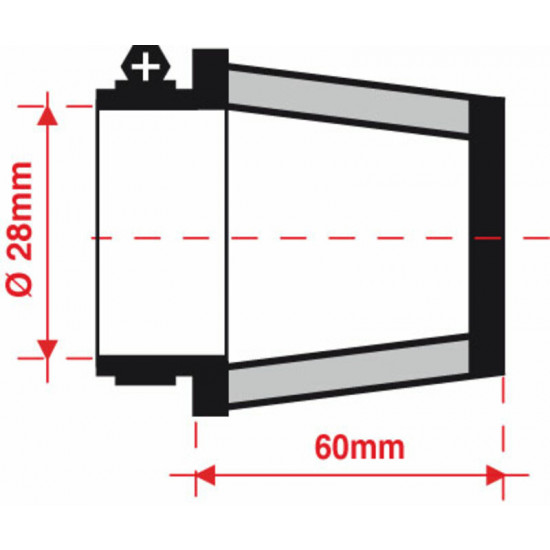 Filtre de reniflard d'huile BMC Ø28mm - FMSA28-60