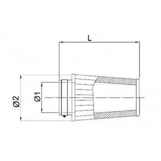 Filtre à air BMC conique Ø52mm - FMSS52-152