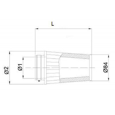 Filtre à air BMC conique Ø50mm - FBSS50-128