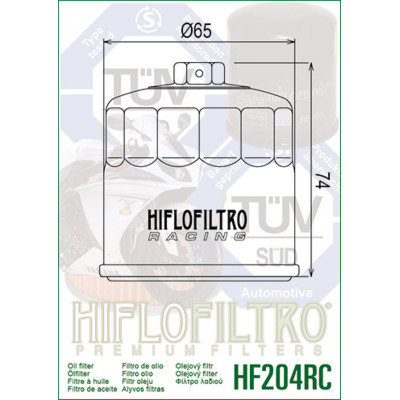 Filtre à huile HIFLOFILTRO Racing - HF204RC