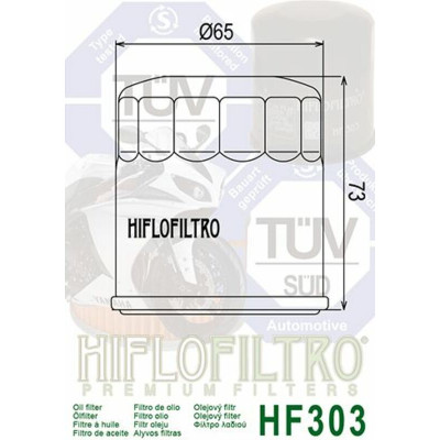 Filtre à huile HIFLOFILTRO Racing - HF303RC