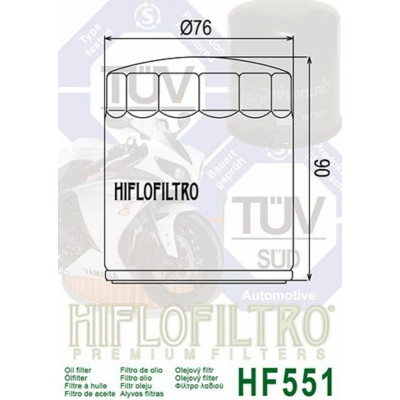 Filtre à huile HIFLOFILTRO - HF540