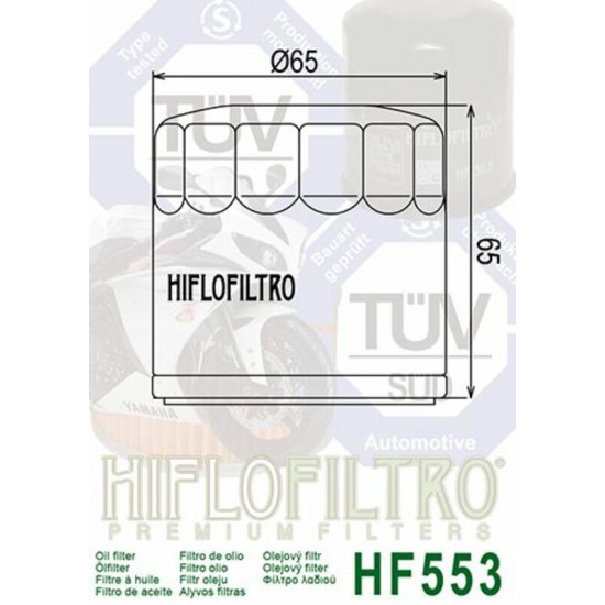 Filtre à huile HIFLOFILTRO - HF553 BENELI