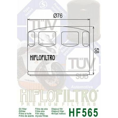 Filtre à huile HIFLOFILTRO - HF565