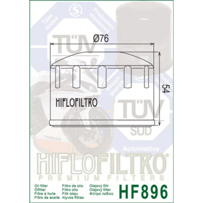 Filtre à huile HIFLOFILTRO - HF896 Ural 750