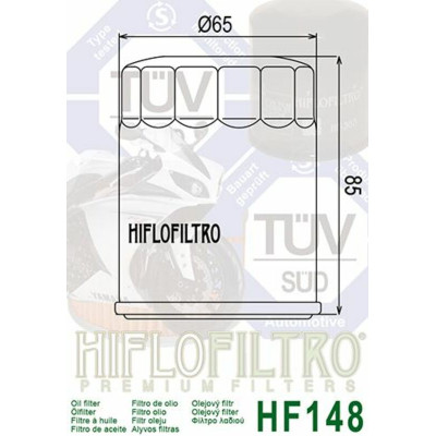 Filtre à huile HIFLOFILTRO - HF148