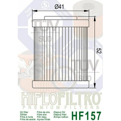 Filtre à huile HIFLOFILTRO - HF157