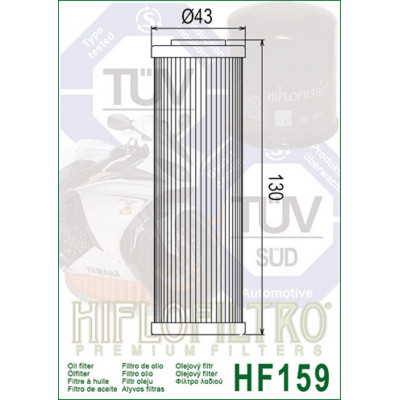 Filtre à huile HIFLOFILTRO - HF159 Ducati