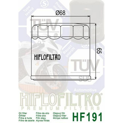 Filtre à huile HIFLOFILTRO - HF191