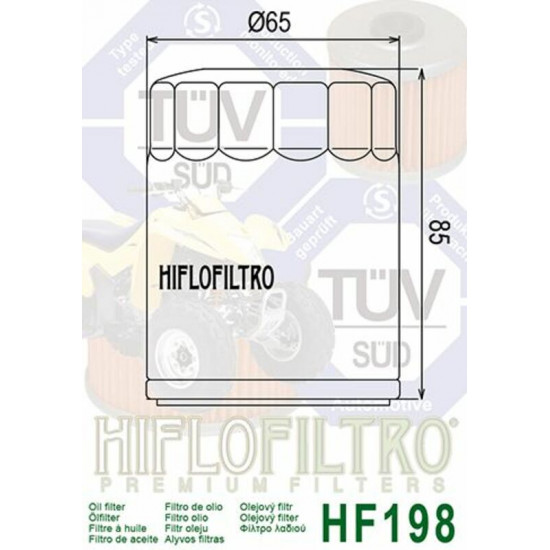 Filtre à huile HIFLOFILTRO - HF198