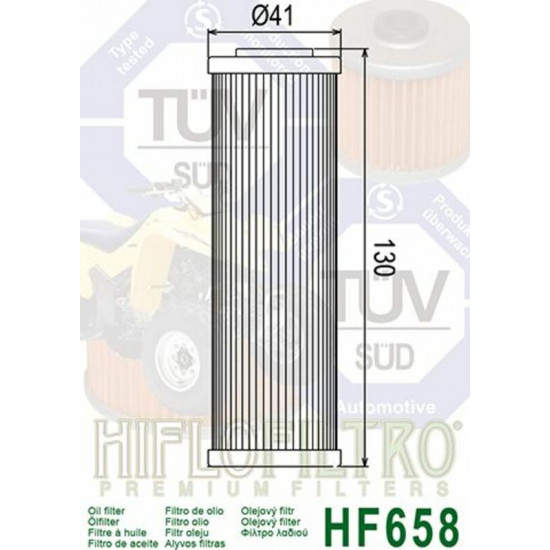 Filtre à huile HIFLOFILTRO - HF650 Husqvarna/KTM