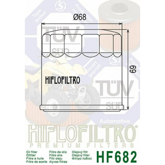 Filtre à huile HIFLOFILTRO - HF682