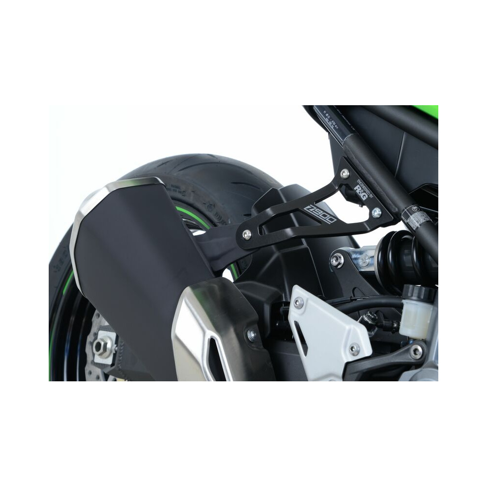 Patte de fixation de silencieux R&G RACING noir Kawasaki Z900