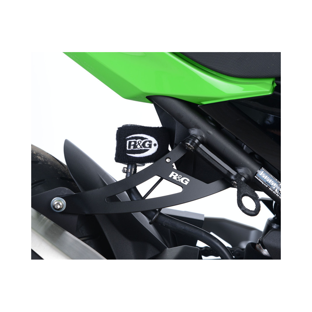 Patte de fixation de silencieux R&G RACING noir Kawasaki Ninja 400