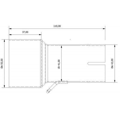 Tube de raccordement MIVV 55  41 mm