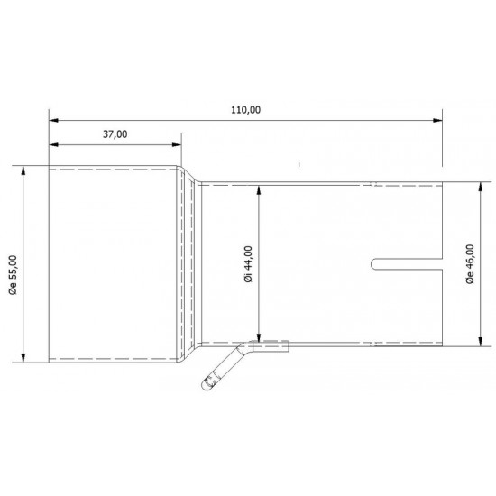 Tube de raccordement MIVV 55  44 mm