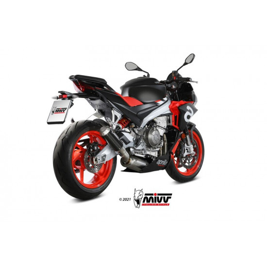 Ligne complète MIVV MK3 - carbone/inox Aprilia