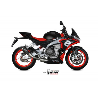 Ligne complète MIVV MK3 - carbone/inox Aprilia