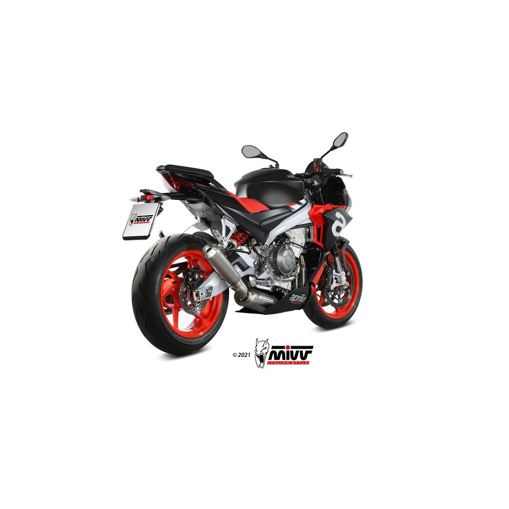 Ligne complète MIVV X-M1 - titane/inox Aprilia Tuono 660