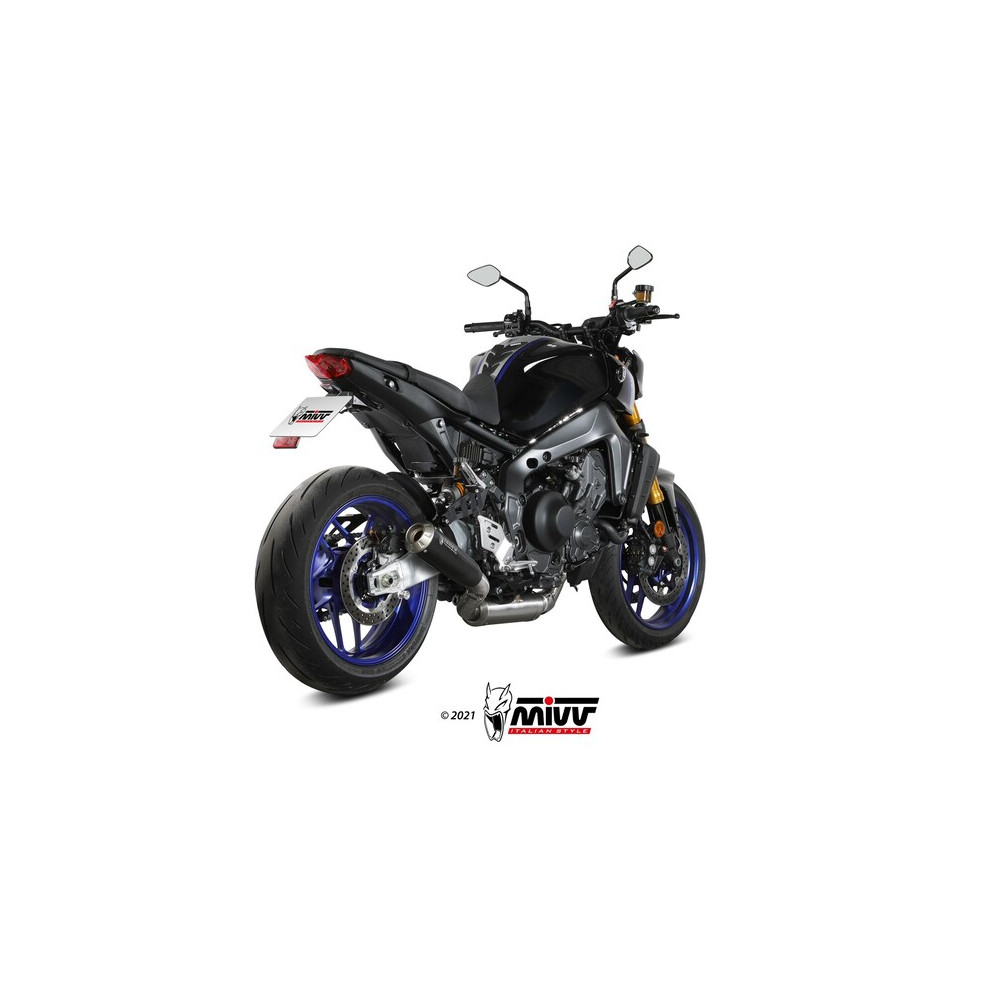 Ligne complète MIVV X-M1 - Steel Black/inox Yamaha MT-09/SP/FZ-09