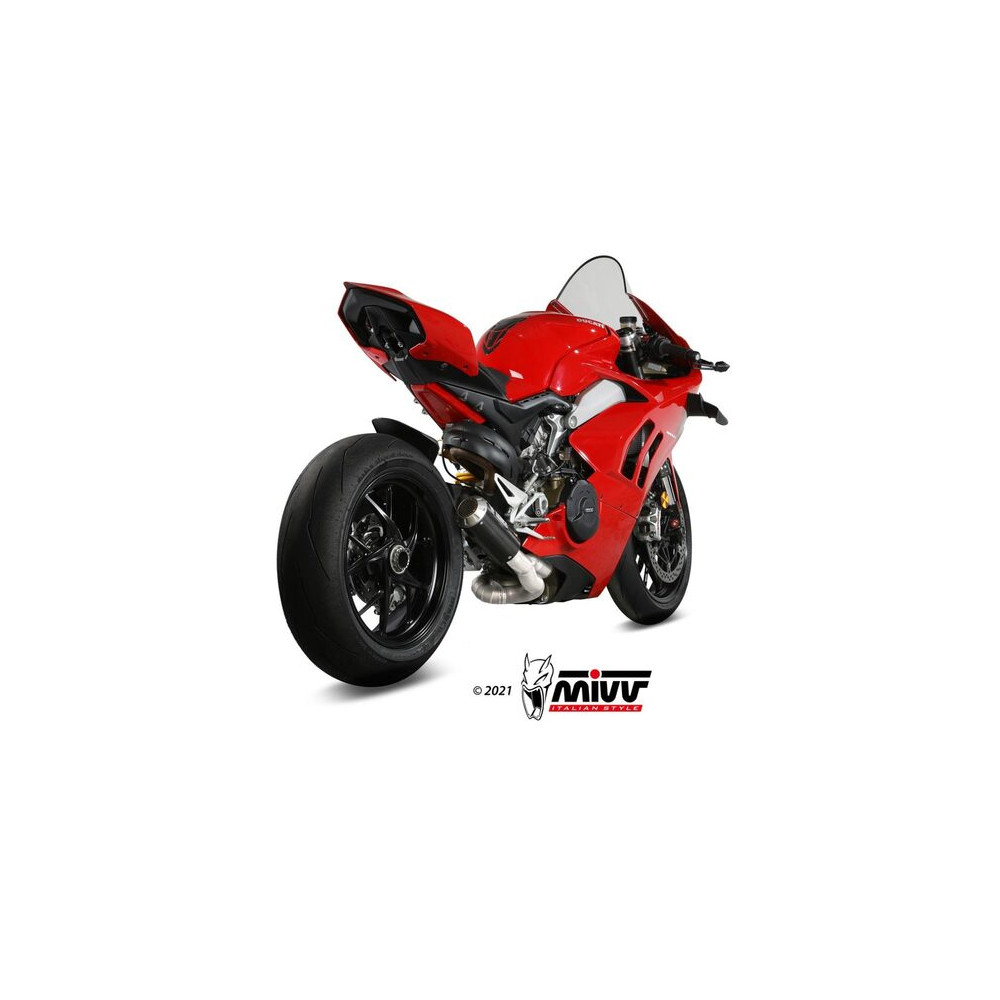 Ligne complète MIVV MK3 Evo titane/carbone - Ducati Panigale V4