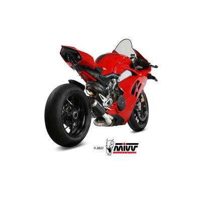 Ligne complète MIVV MK3 Evo titane/carbone - Ducati Panigale V4