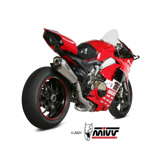 Ligne complète MIVV Delta Race Evo titane/carbone - Ducati Panigale V4