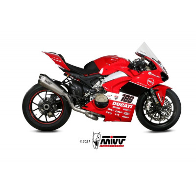 Ligne complète MIVV Delta Race Evo titane/carbone - Ducati Panigale V4