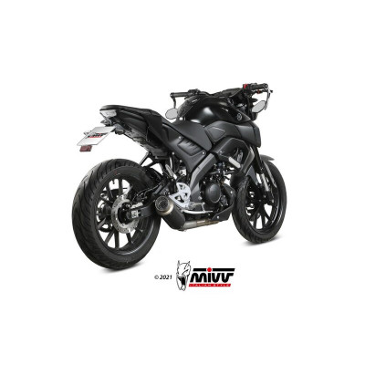 Ligne complète MIVV GP Pro acier inoxydable noir - Yamaha MT 125