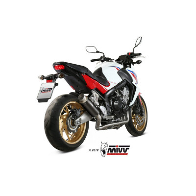 Ligne complète MIVV GP Pro acier inoxydable noir - Honda CB 650 F