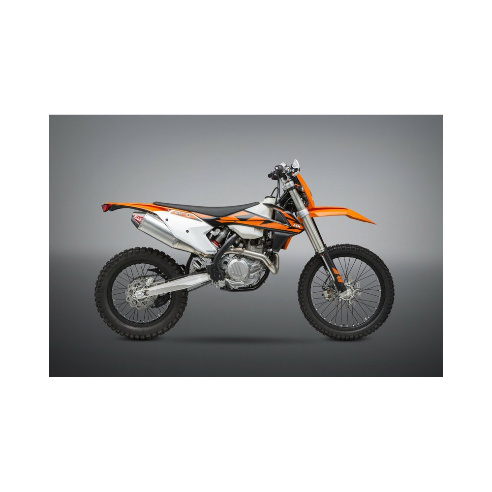 Silencieux YOSHIMURA RS-4 Signature Series aluminium/casquette carbone KTM/Husqvarna