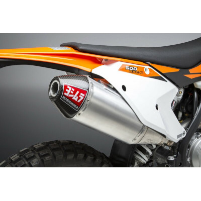 Silencieux YOSHIMURA RS-4 Signature Series aluminium/casquette carbone KTM/Husqvarna