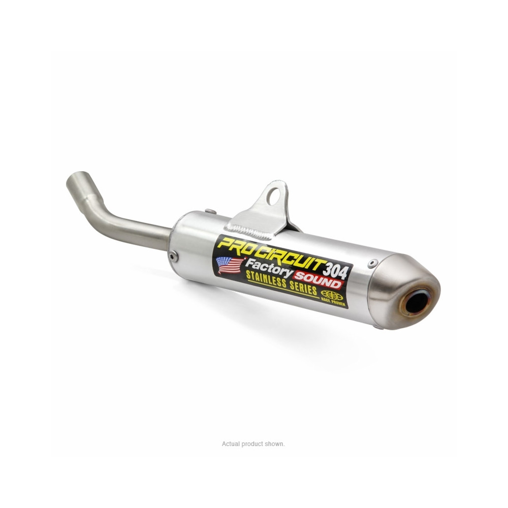 Silencieux PRO CIRCUIT 304 alu brossé/casquette inox Yamaha YZ85