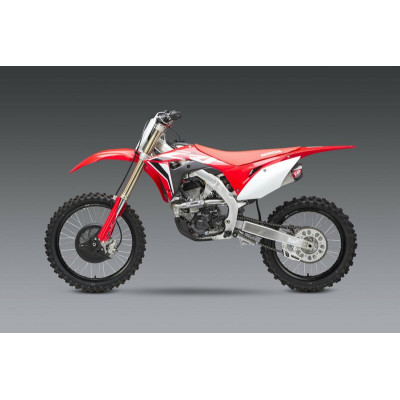 Silencieux double YOSHIMURA RS-9T Signature Series inox/casquette carbone Honda CRF250R