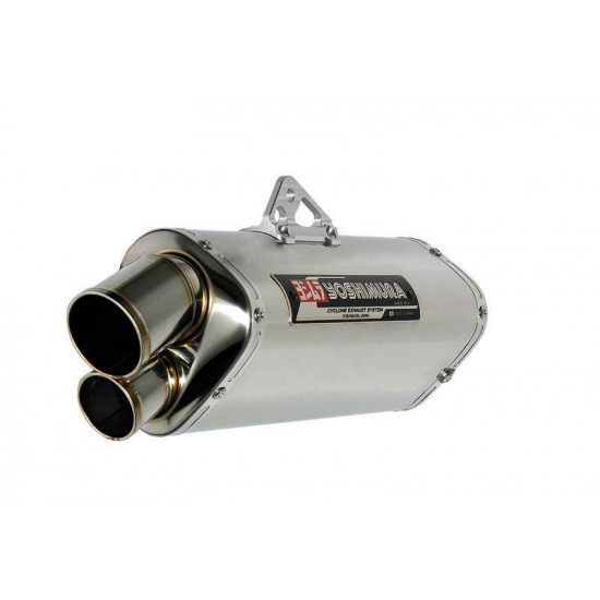 SILENCIEUX DE RECHANGE GAUCHE TRI-OVAL 2 INOX YOSHIMURA POUR SUZUKI / NOUVEAU DESIGN