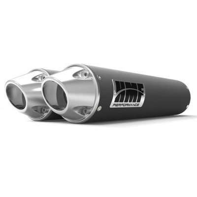 Silencieux HMF Dual Performance Series - Gun Metal/ Euro Polaris RZR