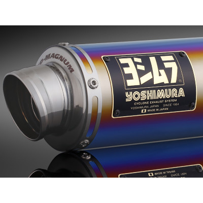 Silencieux YOSHIMURA GP-Magnum titane bleu/casquette inox Honda Monkey 125