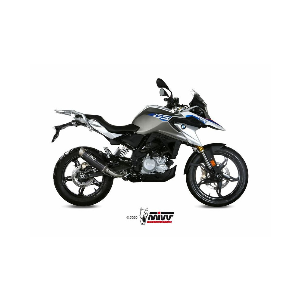 Silencieux MIVV GP Pro Steel Black/casquette inox BMW G310GS